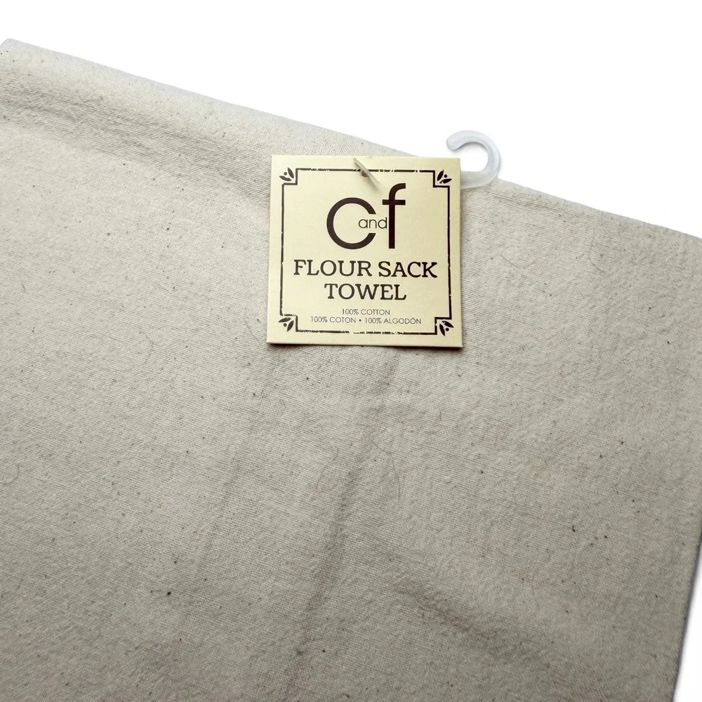C&F Home Noel Poinsettia Flour Sack Towels Set of 2 Christmas 86171389 NWT